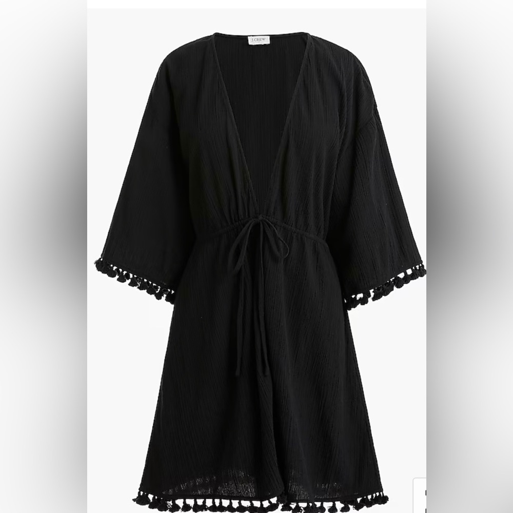 JCrew Factory Solid Wrap Cover Up